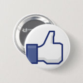 Badge Rond 5 Cm Facebook : Un vrai "comme" le bouton (Devant & derrière)