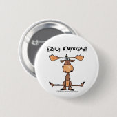 Badge Rond 5 Cm Facilement A'Moose"d (Devant & derrière)