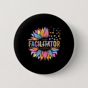 Badge Rond 5 Cm Facilitateur de l'Ard Enseignement spécial tournes