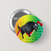 Badge Rond 5 Cm Facturation du marché Bull (Devant & derrière)