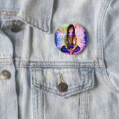 BADGE ROND 5 CM FAE MÉDITENT PIN (En situation)
