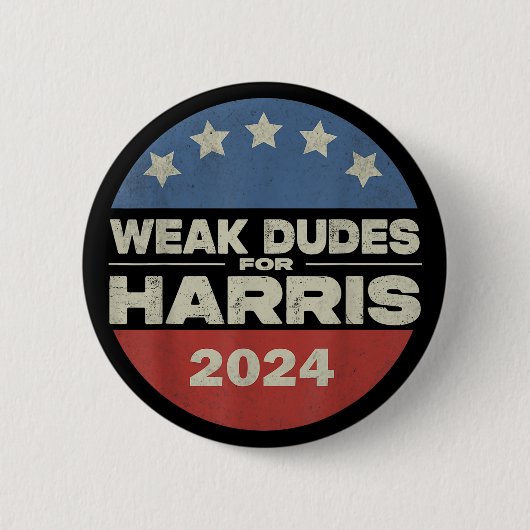 Badge Rond 5 Cm Faibles Dudes Pour Harris 2024 Harris Waltz Campag (Devant)