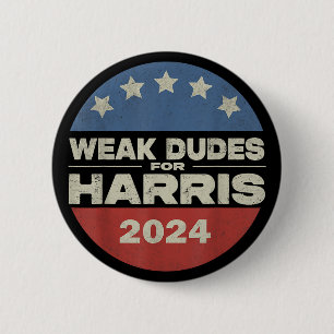 Badge Rond 5 Cm Faibles Gars Pour Harris 2024 Harris Waltz Campagn