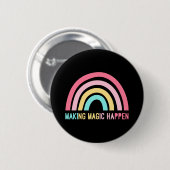 Badge Rond 5 Cm Faire de la magie (Devant & derrière)