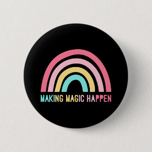 Badge Rond 5 Cm Faire de la magie
