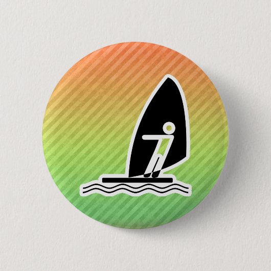 Badge Rond 5 Cm Faire de la planche à voile (Devant)