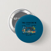 Badge Rond 5 Cm Faire des choses Temps libre Couture Patchwork (Devant & derrière)