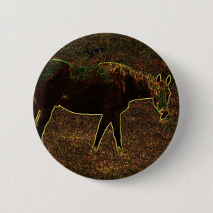 Badge Rond 5 Cm Faire du cheval autour