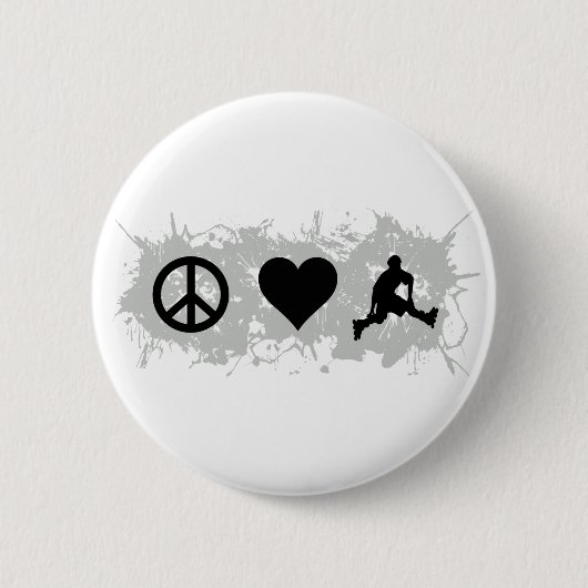 Badge Rond 5 Cm Faire du roller (Devant)