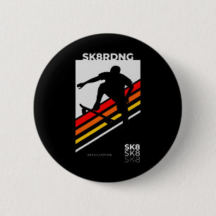 Badge Rond 5 Cm Faire du skate ou mourir