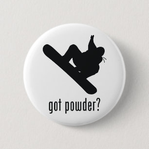 Badge Rond 5 Cm Faire du surf des neiges