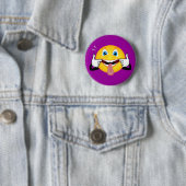 Badge Rond 5 Cm Faire face (En situation)