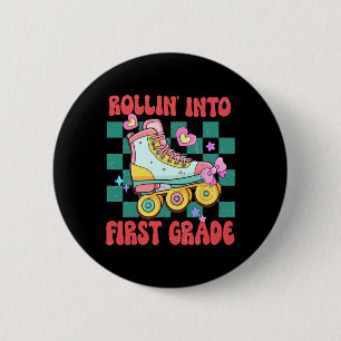 Badge Rond 5 Cm Faire son entrée en première année en roller Byck 