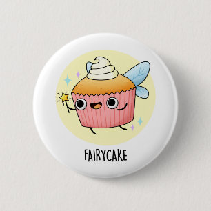 Badge Rond 5 Cm Fairy Cake Funny Cupcake Pun