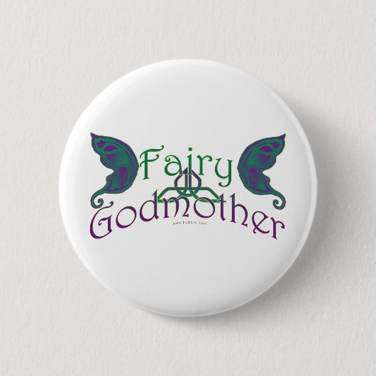 Badge Rond 5 Cm Fairy Godmère Design Pins & Boutons (Devant)
