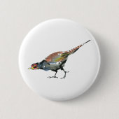 Badge Rond 5 Cm Faisan (Devant)