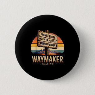 Badge Rond 5 Cm Faiseur de chemin Gardien de promesse Ouvrier de m