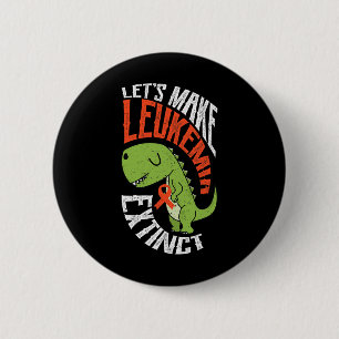 Badge Rond 5 Cm Faisons de la leucémie un hématologue de dinosaure