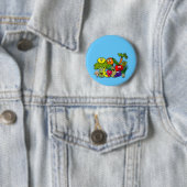 Badge Rond 5 Cm faisons la danse des fruits n veggie (En situation)