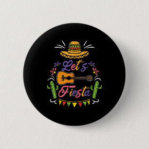 Badge Rond 5 Cm Faisons la fête Cinco De Mayo Fête Mexicaine Homme