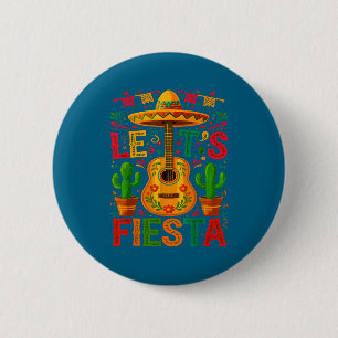 Badge Rond 5 Cm Faisons la fête cinq de mayo fiesta