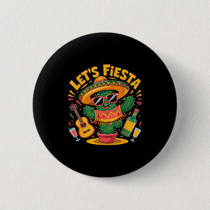 Badge Rond 5 Cm Faisons la fête mexicaine drôle du 5 mai cinq