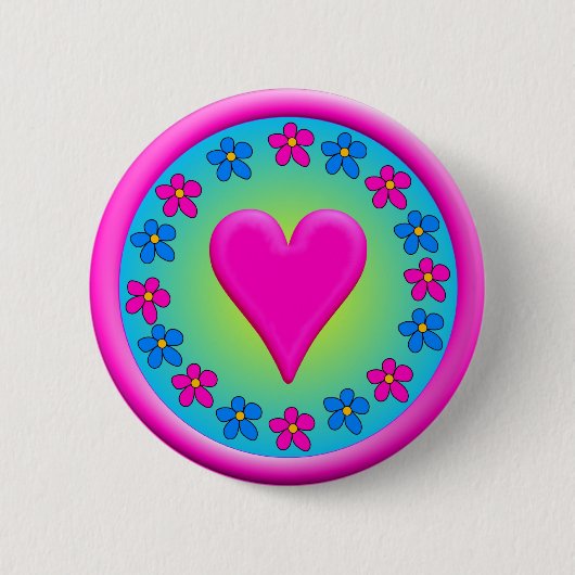 Badge Rond 5 Cm Fait chaleureux (Devant)