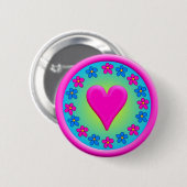 Badge Rond 5 Cm Fait chaleureux (Devant & derrière)