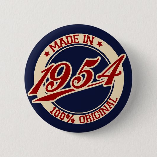 Badge Rond 5 Cm Fait En 1954 (Devant)