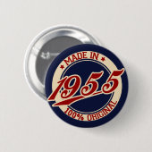 Badge Rond 5 Cm Fait En 1955 (Devant & derrière)