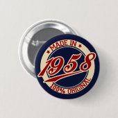 Badge Rond 5 Cm Fait En 1958 (Devant & derrière)