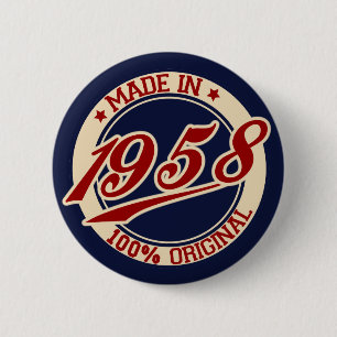 Badge Rond 5 Cm Fait En 1958