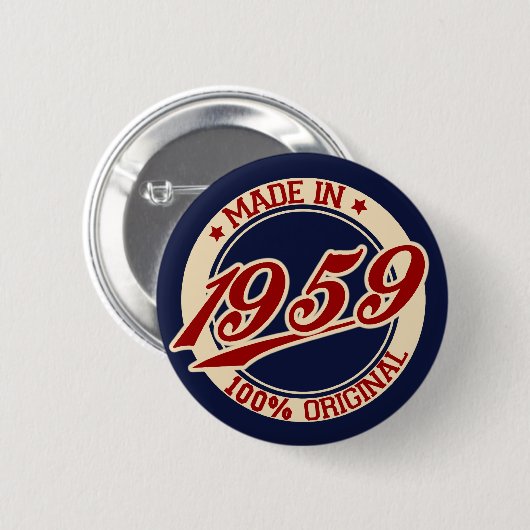 Badge Rond 5 Cm Fait En 1959 (Devant & derrière)