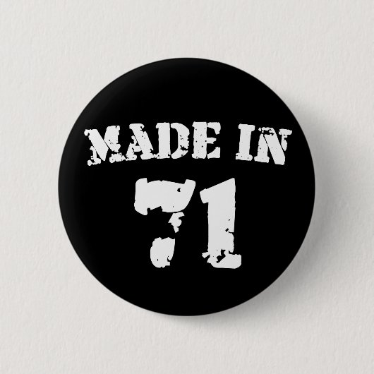 Badge Rond 5 Cm Fait En 1971 (Devant)