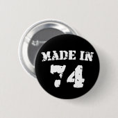 Badge Rond 5 Cm Fait En 1974 (Devant & derrière)