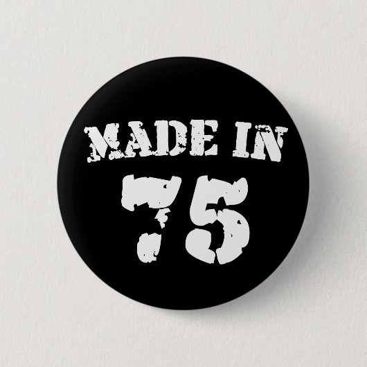 Badge Rond 5 Cm Fait En 1975 (Devant)