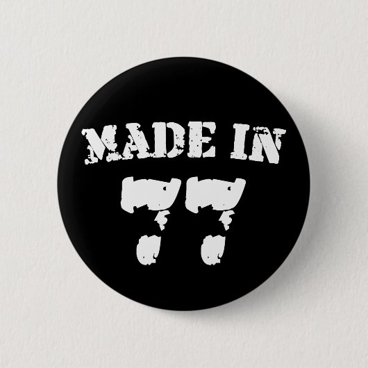 Badge Rond 5 Cm Fait En 1977 (Devant)