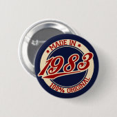 Badge Rond 5 Cm Fait En 1983 (Devant & derrière)