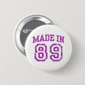 Badge Rond 5 Cm Fait en 89 (Devant & derrière)