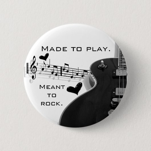 Badge Rond 5 Cm Fait pour jouer (Devant)