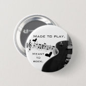 Badge Rond 5 Cm Fait pour jouer (Devant & derrière)