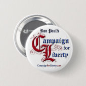 Badge Rond 5 Cm Faites campagne pour le bouton de liberté - Pin (Devant & derrière)
