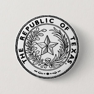 Badge Rond 5 Cm Faites cécession la République du Texas