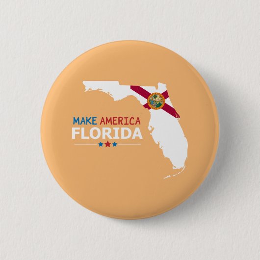 Badge Rond 5 Cm Faites de l'Amérique Floride (Devant)