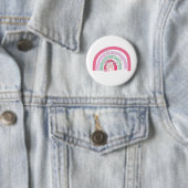 Badge Rond 5 Cm Faites du bon arc-en-ciel (En situation)