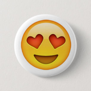 Badge Rond 5 Cm Faites face avec l'autocollant en forme de coeur