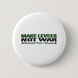 Badge Rond 5 Cm Faites la guerre de levées pas