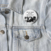 Badge Rond 5 Cm Faites le bouton d'argent (En situation)