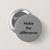 Badge Rond 5 Cm Faites le bouton de différence (Devant & derrière)
