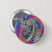 Badge Rond 5 Cm Faites le bouton de la Science (Devant & derrière)